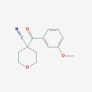 4-(3-Methoxybenzoyl)tetrahydro-2H-pyran-4-carbonitrile