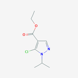 molecular formula C9H13ClN2O2 B11791062 Ethyl 5-chloro-1-isopropyl-1H-pyrazole-4-carboxylate 