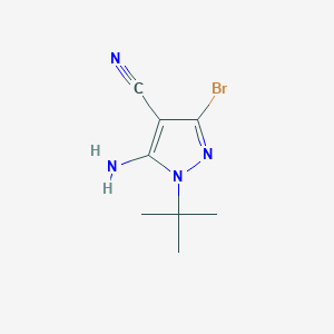 5-Amino-3-bromo-1-(tert-butyl)-1H-pyrazole-4-carbonitrile