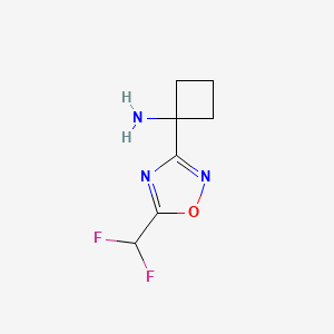 1-(5-(Difluoromethyl)-1,2,4-oxadiazol-3-yl)cyclobutanamine