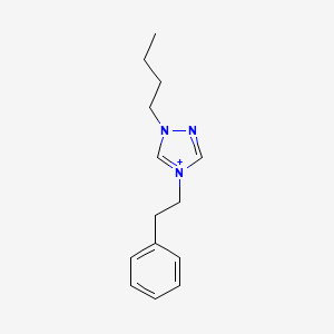 1-butyl-4-(2-phenylethyl)-1H-1,2,4-triazol-4-ium