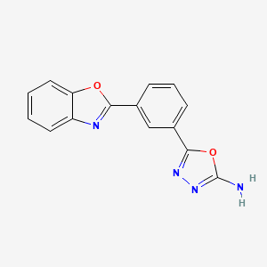 5-(3-(Benzo[d]oxazol-2-yl)phenyl)-1,3,4-oxadiazol-2-amine