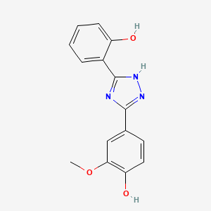 4-(3-(2-Hydroxyphenyl)-1H-1,2,4-triazol-5-yl)-2-methoxyphenol