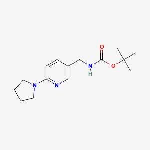 tert-Butyl ((6-(pyrrolidin-1-yl)pyridin-3-yl)methyl)carbamate