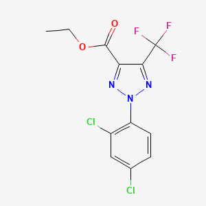 Ethyl 2-(2,4-dichlorophenyl)-5-(trifluoromethyl)-2H-1,2,3-triazole-4-carboxylate