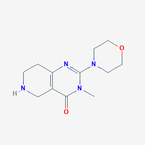 molecular formula C12H18N4O2 B11791135 3-Methyl-2-morpholino-5,6,7,8-tetrahydropyrido[4,3-d]pyrimidin-4(3H)-one 