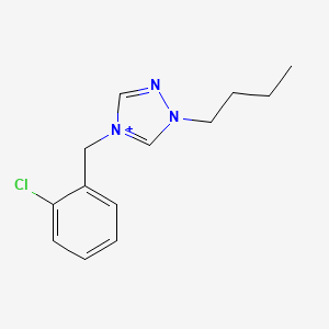 1-butyl-4-(2-chlorobenzyl)-1H-1,2,4-triazol-4-ium