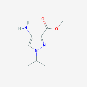 molecular formula C8H13N3O2 B11791162 Methyl 4-amino-1-isopropyl-1H-pyrazole-3-carboxylate 