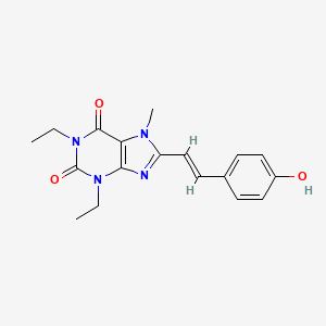 (E)-1,3-Diethyl-8-(4-hydroxystyryl)-7-methylxanthine