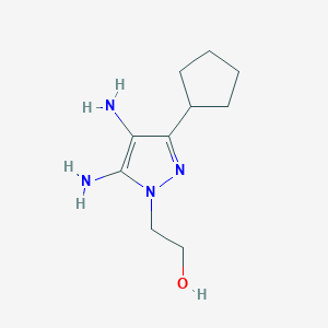 2-(4,5-Diamino-3-cyclopentyl-1H-pyrazol-1-yl)ethanol