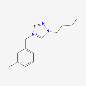 1-butyl-4-(3-methylbenzyl)-1H-1,2,4-triazol-4-ium