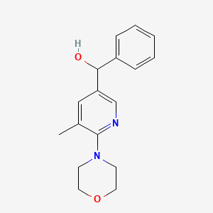 (5-Methyl-6-morpholinopyridin-3-yl)(phenyl)methanol