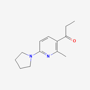 1-(2-Methyl-6-(pyrrolidin-1-yl)pyridin-3-yl)propan-1-one