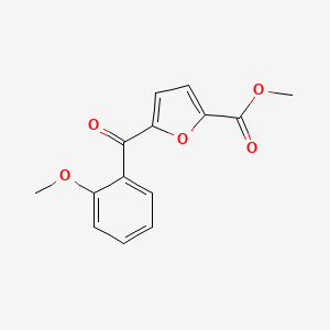 molecular formula C14H12O5 B11791238 Methyl 5-(2-methoxybenzoyl)furan-2-carboxylate CAS No. 1399662-48-6