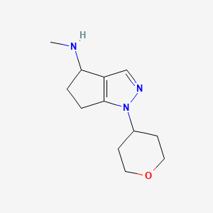 N-Methyl-1-(tetrahydro-2H-pyran-4-yl)-1,4,5,6-tetrahydrocyclopenta[c]pyrazol-4-amine