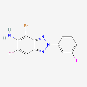 4-Bromo-6-fluoro-2-(3-iodophenyl)-2H-benzo[d][1,2,3]triazol-5-amine