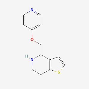 4-((Pyridin-4-yloxy)methyl)-4,5,6,7-tetrahydrothieno[3,2-c]pyridine