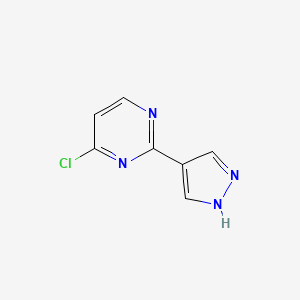 4-Chloro-2-(1H-pyrazol-4-yl)pyrimidine