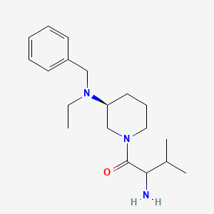 2-amino-1-[(3S)-3-[benzyl(ethyl)amino]piperidin-1-yl]-3-methylbutan-1-one