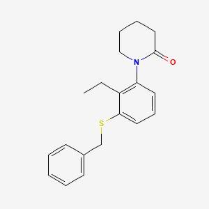 1-(3-(Benzylthio)-2-ethylphenyl)piperidin-2-one