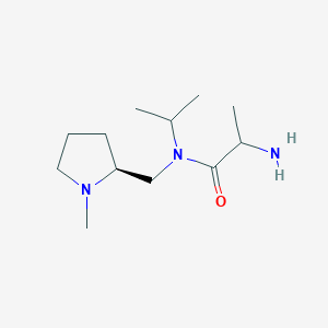 2-amino-N-[[(2S)-1-methylpyrrolidin-2-yl]methyl]-N-propan-2-ylpropanamide