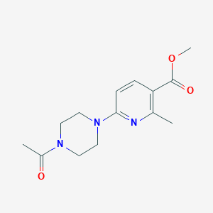 Methyl 6-(4-acetylpiperazin-1-yl)-2-methylnicotinate