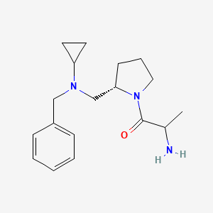 2-amino-1-[(2S)-2-[[benzyl(cyclopropyl)amino]methyl]pyrrolidin-1-yl]propan-1-one