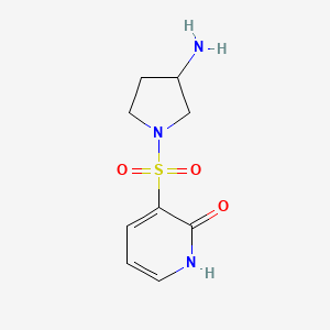 3-((3-Aminopyrrolidin-1-yl)sulfonyl)pyridin-2(1H)-one