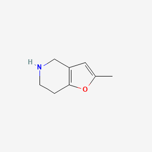 molecular formula C8H11NO B11791499 2-Methyl-4,5,6,7-tetrahydrofuro[3,2-c]pyridine 