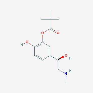 molecular formula C14H21NO4 B117915 3-Pivaloylepinephrine CAS No. 144750-97-0