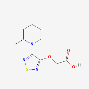 2-((4-(2-Methylpiperidin-1-yl)-1,2,5-thiadiazol-3-yl)oxy)acetic acid