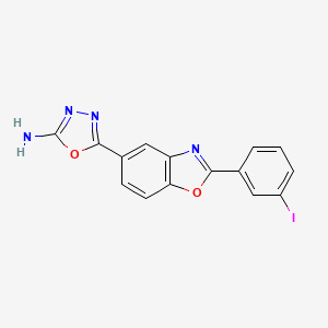 5-(2-(3-Iodophenyl)benzo[d]oxazol-5-yl)-1,3,4-oxadiazol-2-amine