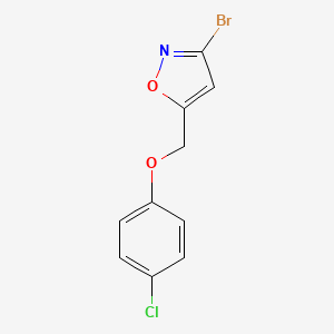 3-Bromo-5-((4-chlorophenoxy)methyl)isoxazole