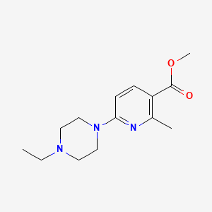 molecular formula C14H21N3O2 B11791586 Methyl6-(4-ethylpiperazin-1-yl)-2-methylnicotinate 