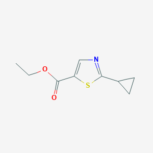 molecular formula C9H11NO2S B11791590 Ethyl 2-cyclopropylthiazole-5-carboxylate 