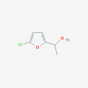 molecular formula C6H7ClO2 B11791637 1-(5-Chlorofuran-2-yl)ethanol 