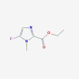 molecular formula C7H9FN2O2 B11791645 Ethyl 5-fluoro-1-methyl-1H-imidazole-2-carboxylate 