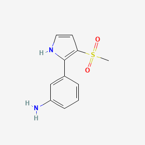 3-(3-(Methylsulfonyl)-1H-pyrrol-2-yl)aniline