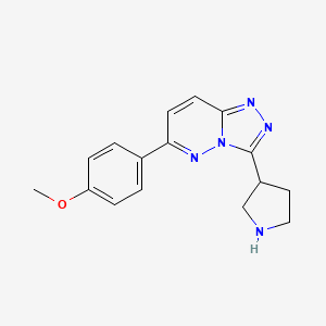 6-(4-Methoxyphenyl)-3-(pyrrolidin-3-yl)-[1,2,4]triazolo[4,3-b]pyridazine