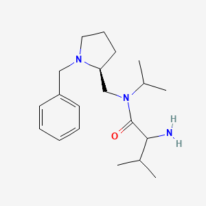 2-amino-N-[[(2S)-1-benzylpyrrolidin-2-yl]methyl]-3-methyl-N-propan-2-ylbutanamide