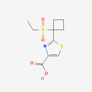 2-(1-(Ethylsulfonyl)cyclobutyl)thiazole-4-carboxylicacid