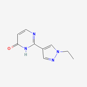 2-(1-Ethyl-1H-pyrazol-4-yl)pyrimidin-4-ol