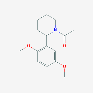 1-(2-(2,5-Dimethoxyphenyl)piperidin-1-yl)ethanone