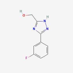 (5-(3-Fluorophenyl)-1H-1,2,4-triazol-3-yl)methanol