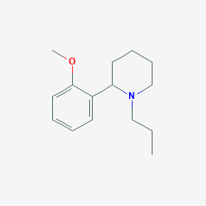 molecular formula C15H23NO B11791753 2-(2-Methoxyphenyl)-1-propylpiperidine 