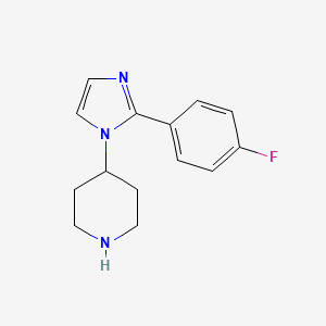 4-(2-(4-Fluorophenyl)-1H-imidazol-1-yl)piperidine