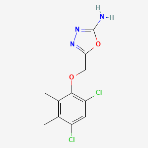 5-((4,6-Dichloro-2,3-dimethylphenoxy)methyl)-1,3,4-oxadiazol-2-amine