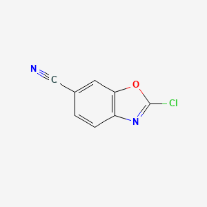 molecular formula C8H3ClN2O B11791866 2-Chlorobenzo[d]oxazole-6-carbonitrile CAS No. 1397706-42-1