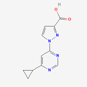 1-(6-Cyclopropylpyrimidin-4-yl)-1H-pyrazole-3-carboxylic acid