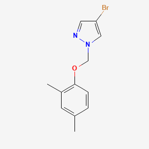 molecular formula C12H13BrN2O B11791932 4-Bromo-1-((2,4-dimethylphenoxy)methyl)-1H-pyrazole 